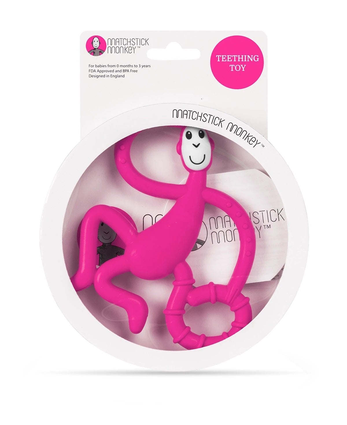 MATCHSTICK MONKEY-DANCING MONKEY TEETHER