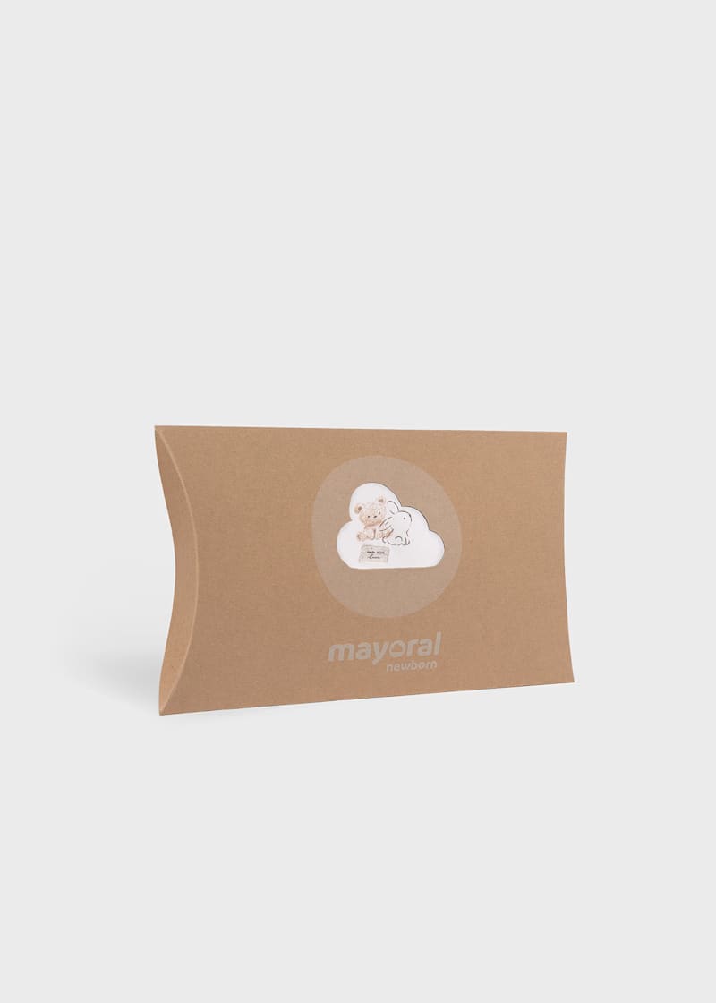 MAYORAL BABY 3-PIECE GIFT SET NATURAL