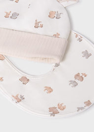 MAYORAL BABY 3-PIECE GIFT SET NATURAL