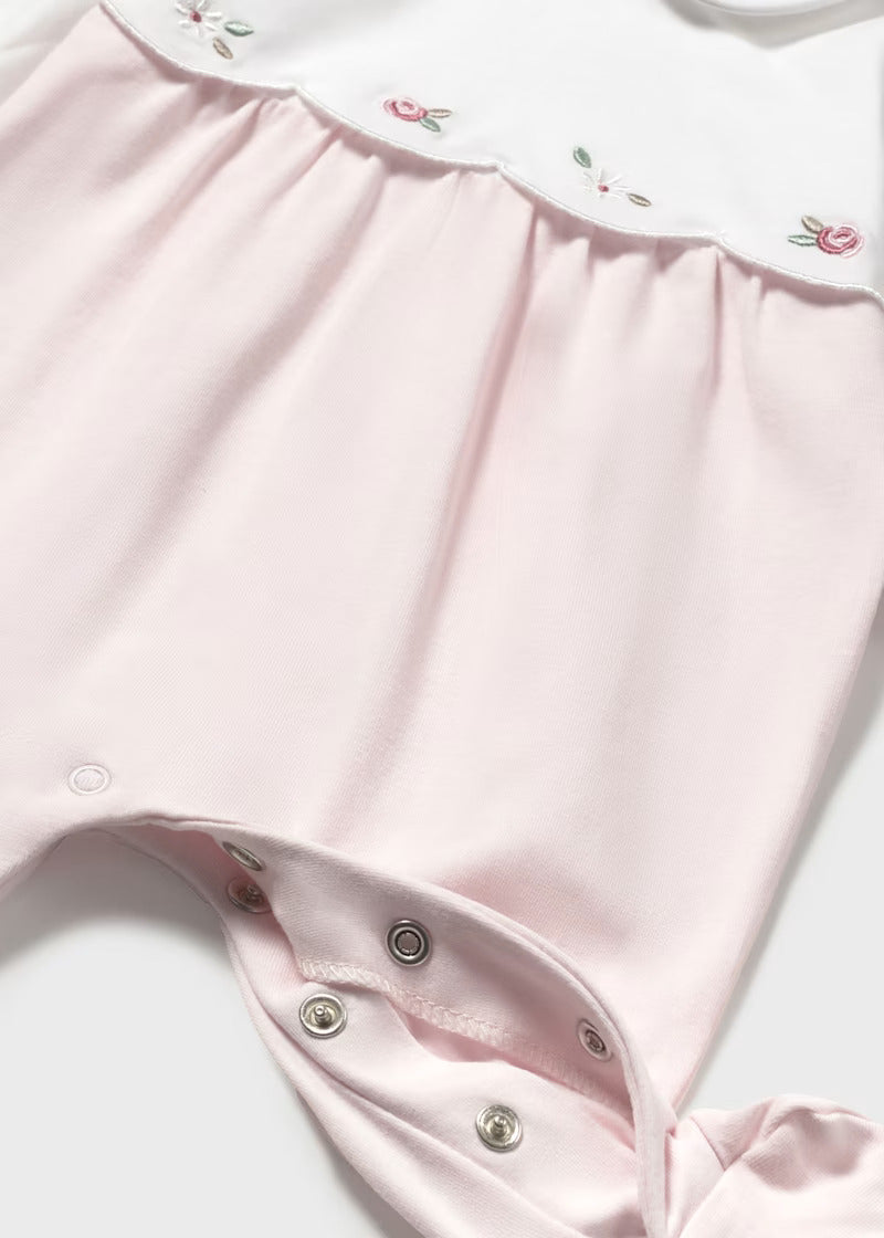MAYORAL NEWBORN 2-PACK ONE-PIECE FLOWER