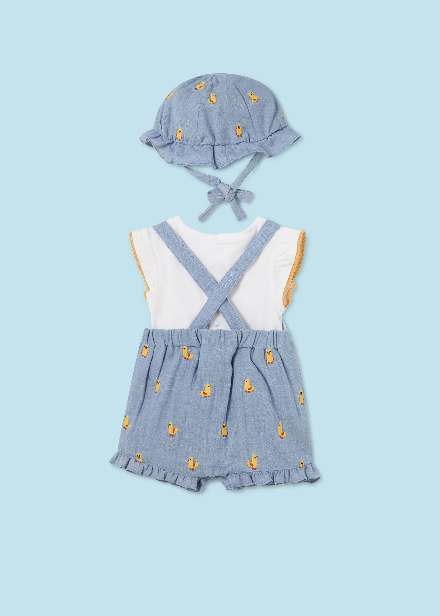 MAYORAL NEWBORN 3-PIECE SET DENIM