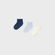 MAYORAL BABY 3-PACK SOCKS LIGHT BLUE