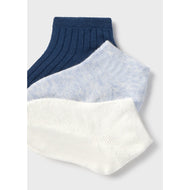 MAYORAL BABY 3-PACK SOCKS LIGHT BLUE
