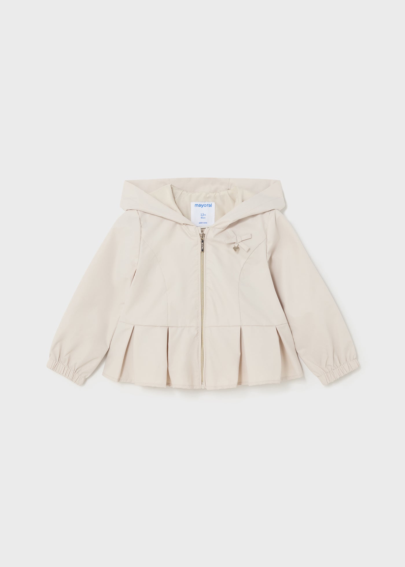 Mayoral Baby Hooded Windbreaker Almond