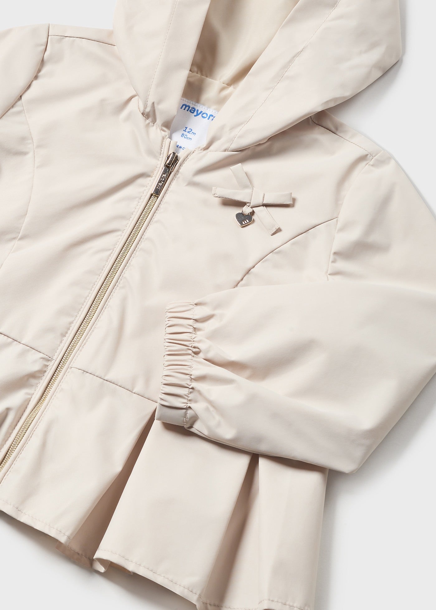 Mayoral Baby Hooded Windbreaker Almond