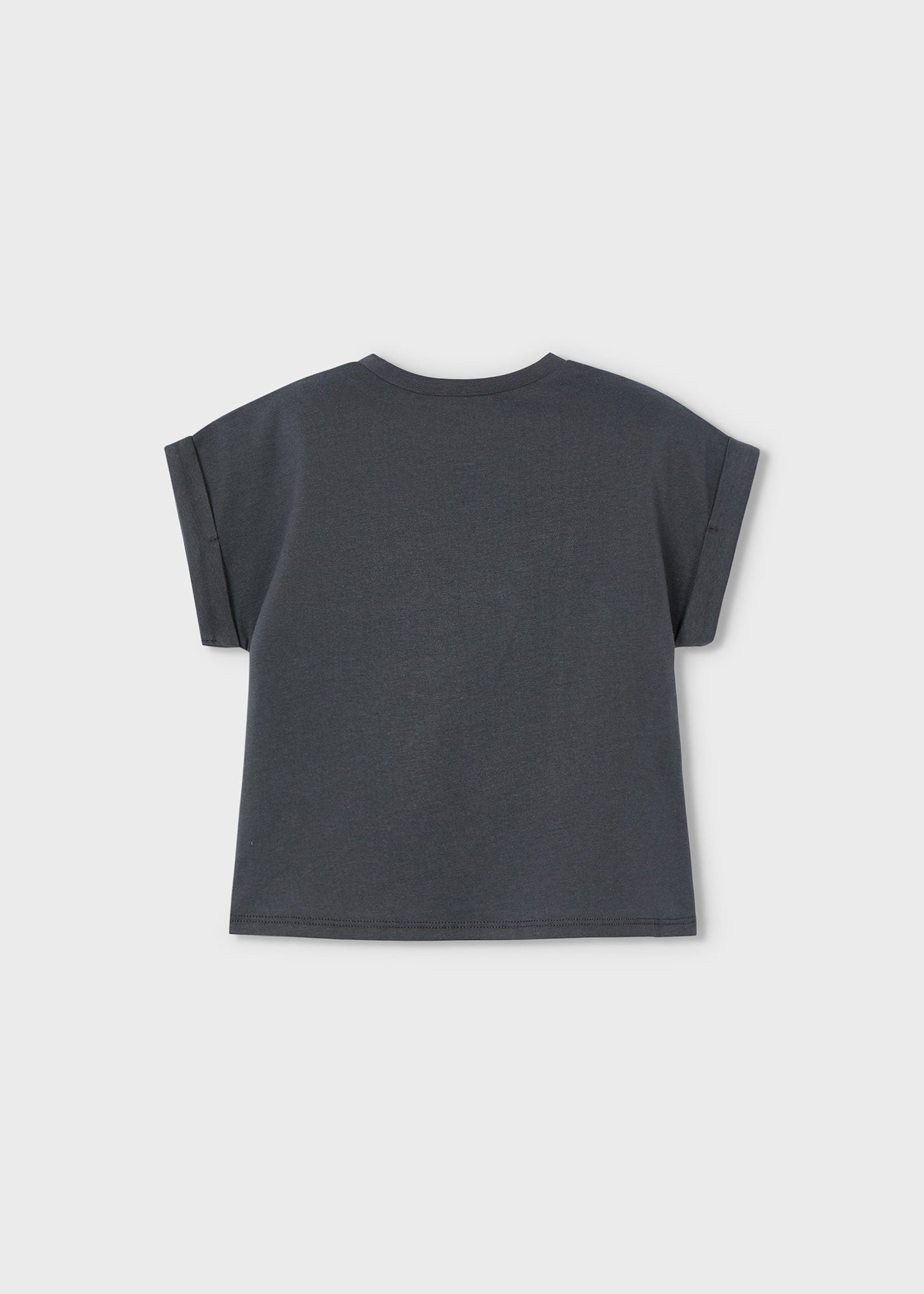 MAYORAL GIRL HEART T-SHIRT CHARCOAL