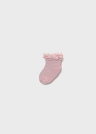 MAYORAL NEWBORN DRESS SOCKS BABY ROSE PINK