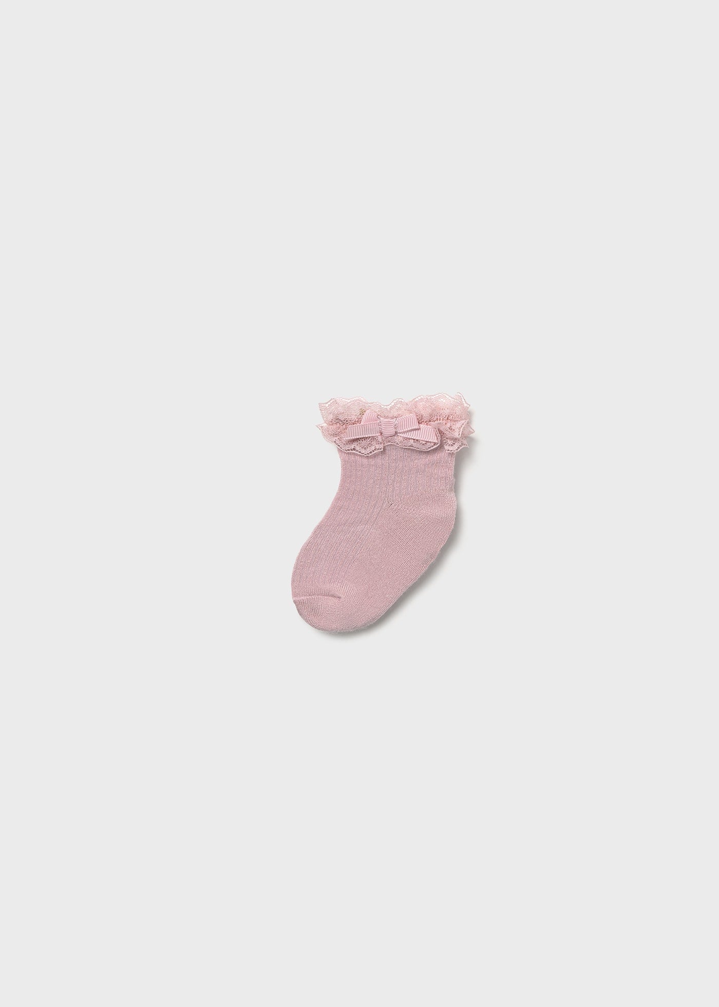 MAYORAL NEWBORN DRESS SOCKS BABY ROSE PINK