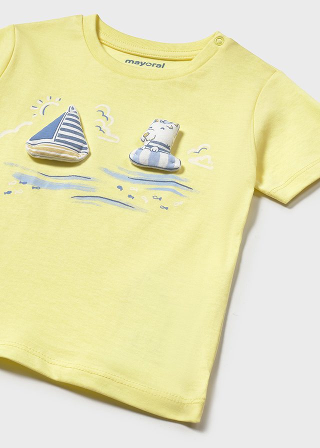 MAYORAL BABY SAILBOAT T-SHIRT SORBET YELLOW