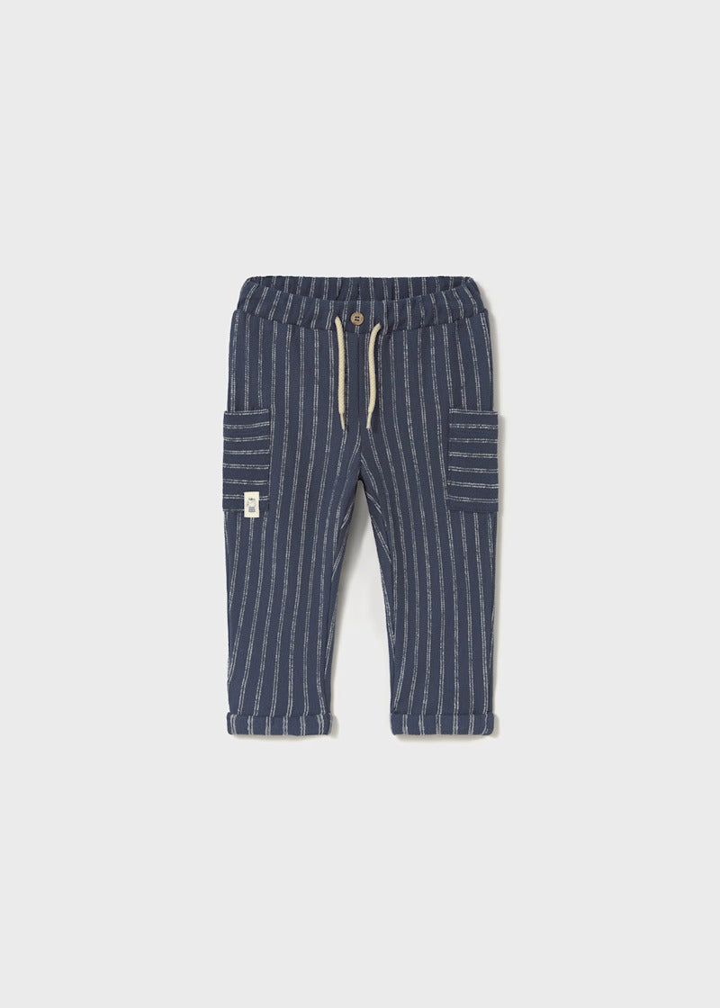MAYORAL BABY STRIPED PANTS MIDNIGHT