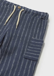 MAYORAL BABY STRIPED PANTS MIDNIGHT