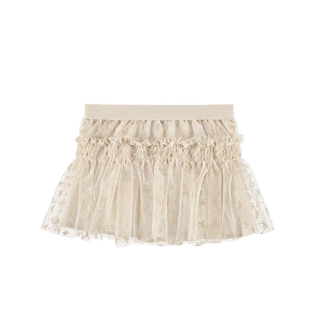 Mayoral tulle skirt almond elastic waistband