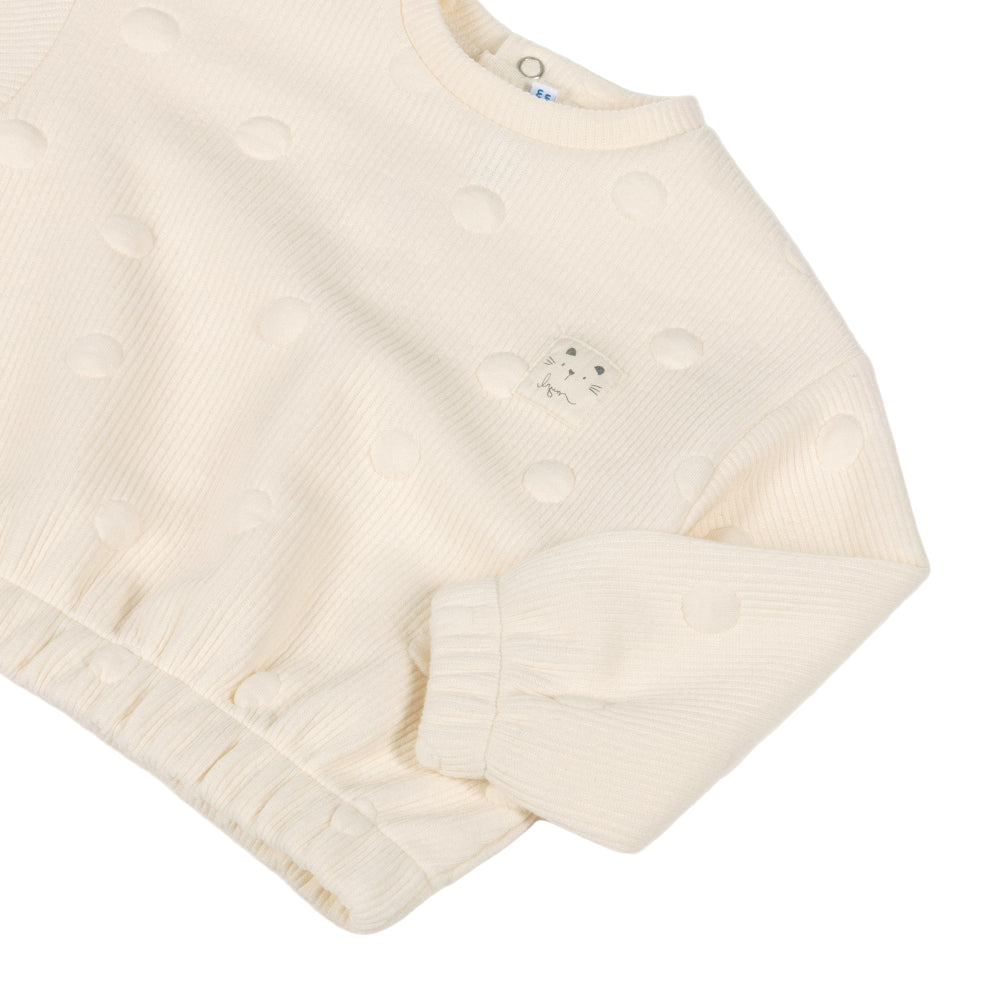 Mayoral Polka Dot Padded Tracksuit Macchiato