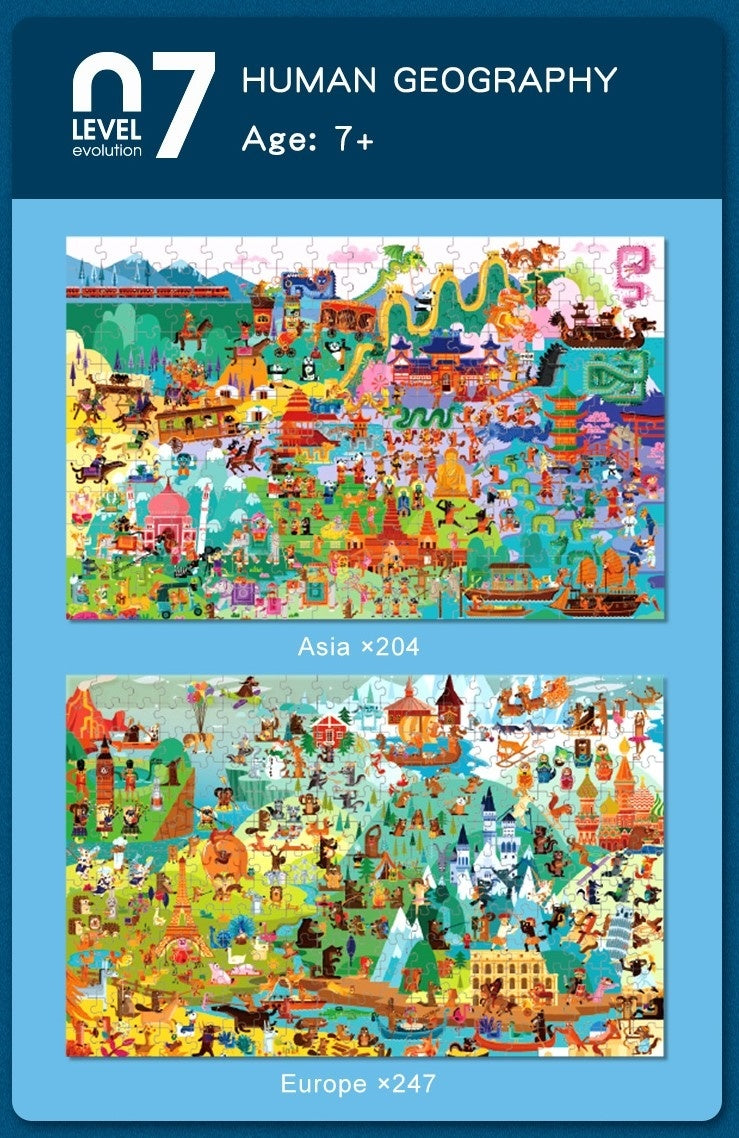 MIDEER ADVANCED PUZZLE 07 GEOGRAPHY 451 PCS