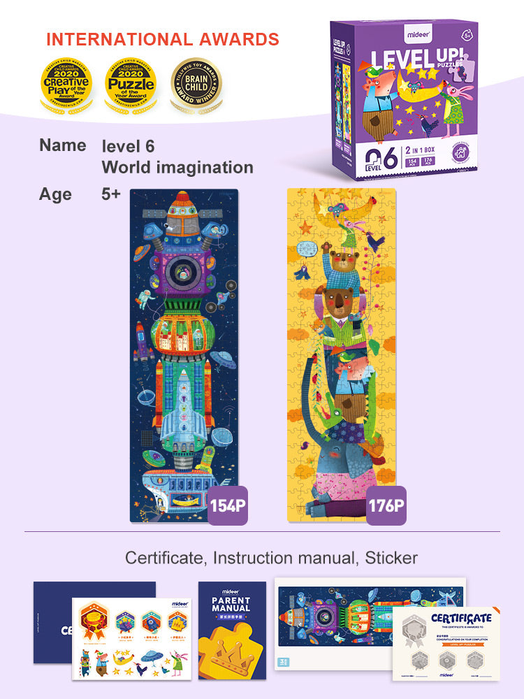 MIDEER ADVANCED PUZZLE  LEVEL 06 IMAGINATION 330 PCS