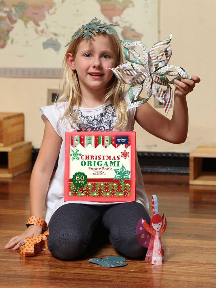 Mideer Christmas Origami Paper Pack