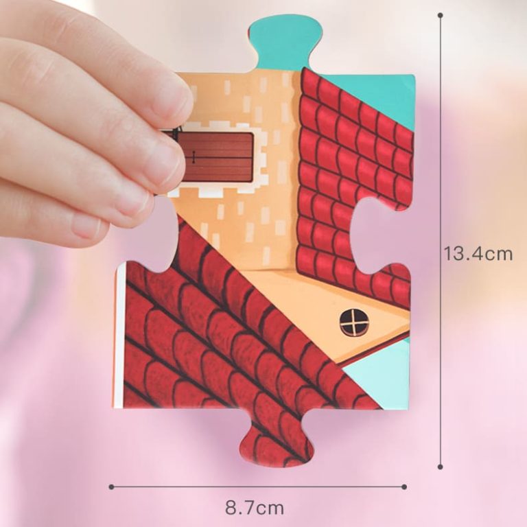 Mideer detective in room puzzle red brick pattern