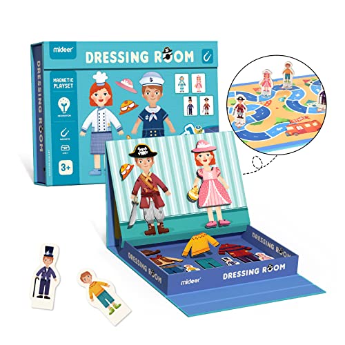 Mideer dressing room magnets playset with characters and outfits