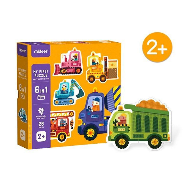 MIDEER MY FIRST PUZZLE BUILDING SITE - baby enRoute