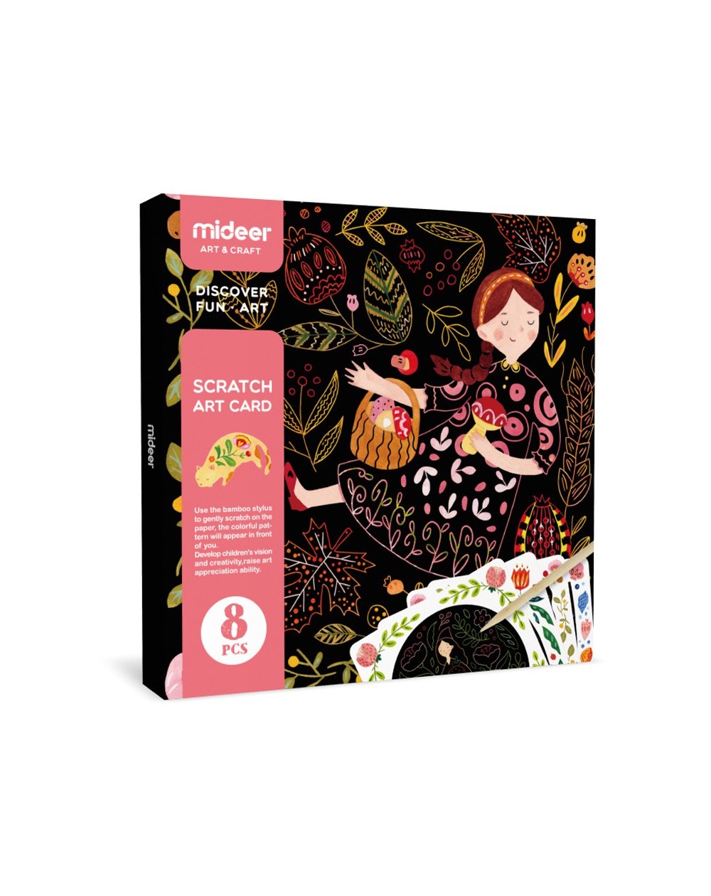 Mideer Scratch Art Card Girl
