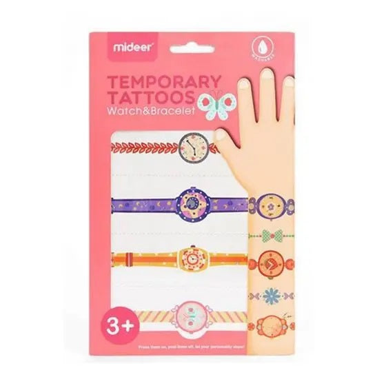 Mideer Temporary Tattoos Girl Watch & Bracelet