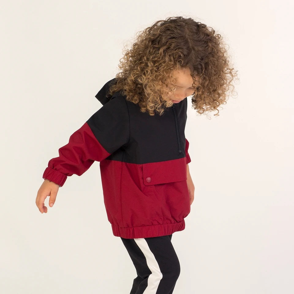 MILES BABY ARCADE GAME WINDBREAKER JACKET RED