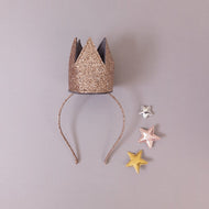 Mimi & Lula Glitter Crown Alice Gold