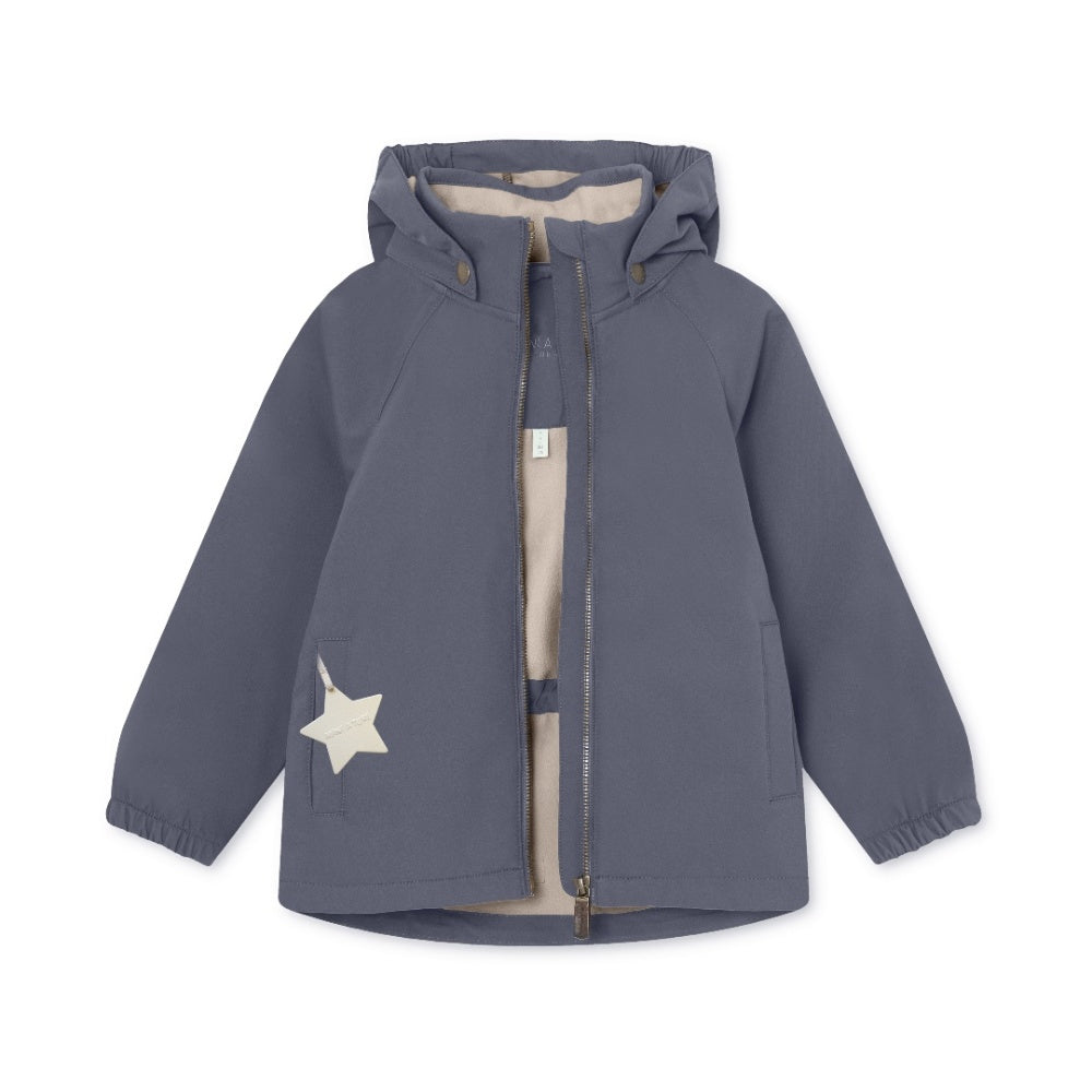 Mini A Ture Mataden spring softshell jacket in ombre blue