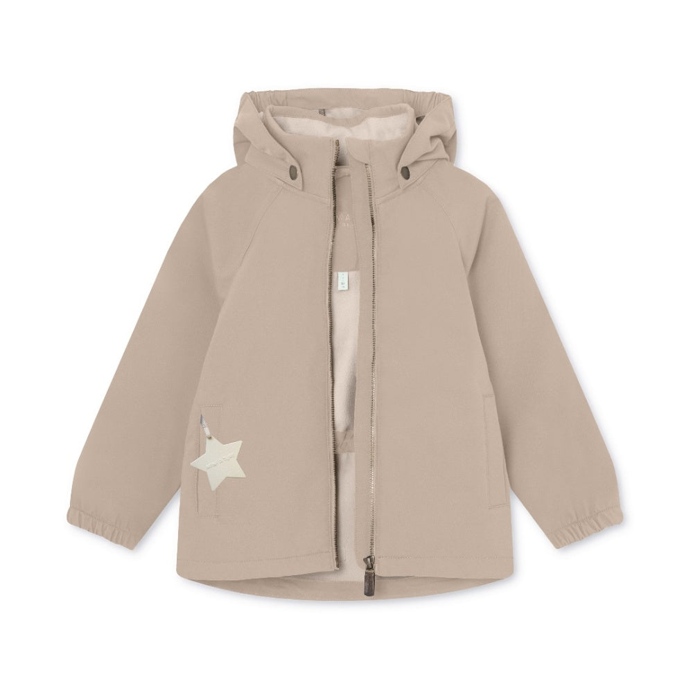 MINI A TURE MATADEN SPRING SOFTSHELL JACKET SESAME GRS