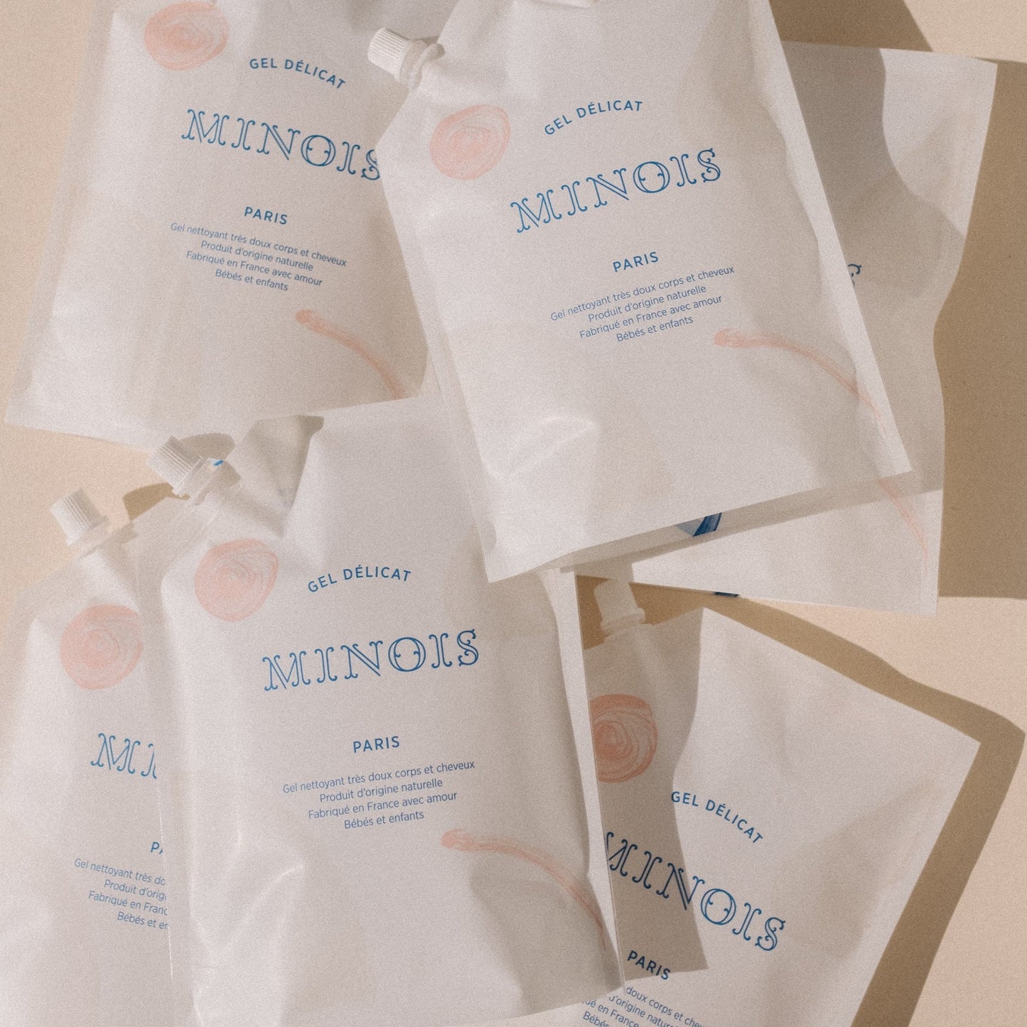 MINOIS PARIS DELICATE GEL REFILL VERY SOFT WASHING GEL FOR BODY AND HAIR - baby enRoute