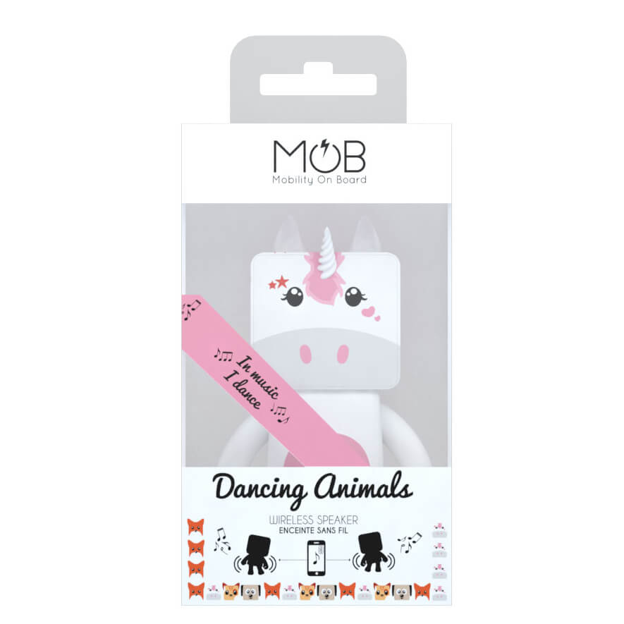 MOB DANCING ANIMALS BLUETOOTH SPEAKER-UNICORN