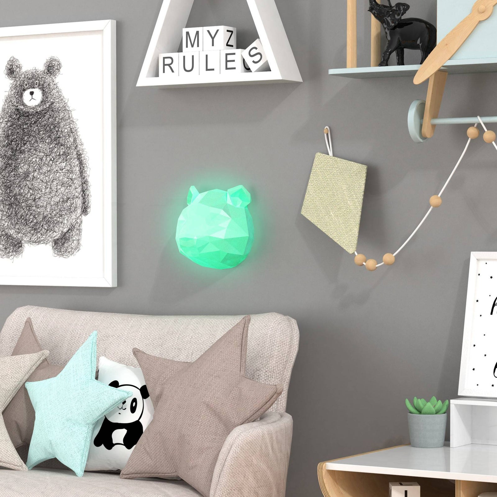 MOB WALL NIGHT LIGHT-PANDA