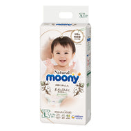 MOONY NATURAL  BABY DIAPER L 38PC