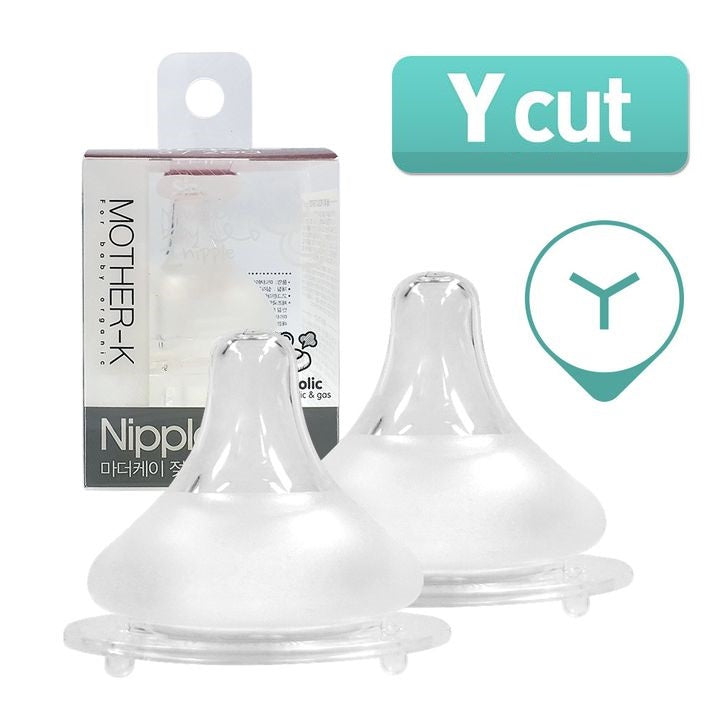 MOTHER-K NIPPLE FOR FEEDING BOTTLE 2P