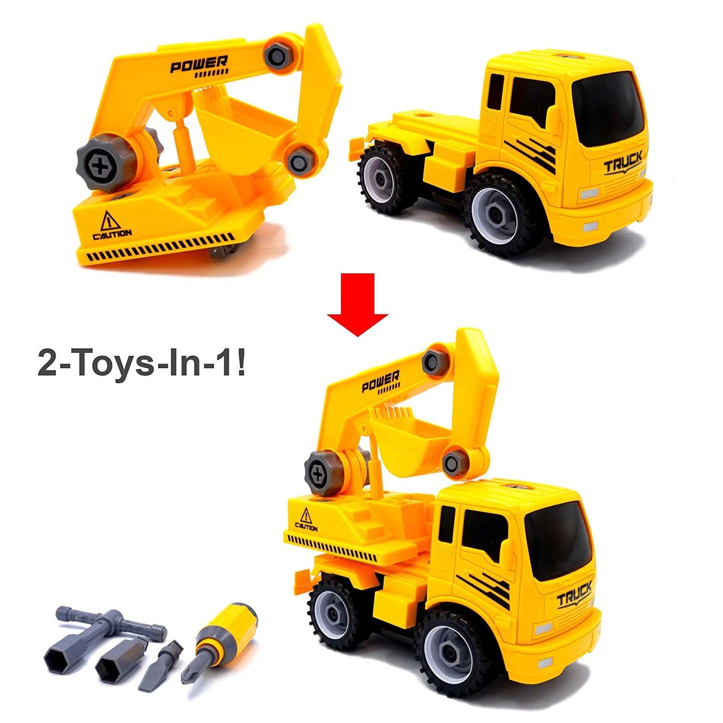 MUKIKIM Construct A Truck - Excavator - baby enRoute