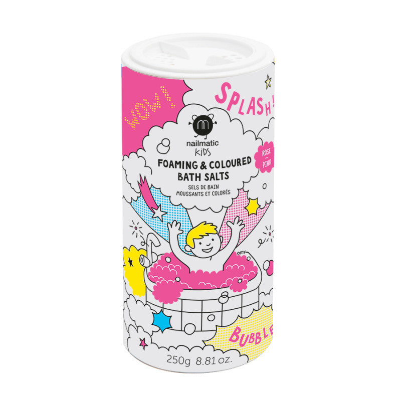 Nailmatic Kids Foaming & Coloured Bath Salts Pink