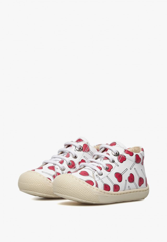 NATURINO COCOON VL CALF PR.LOLLIPOPS WHITE