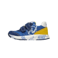 NATURINO JESKO VL SUEDE/NYLON/SOLE PRINTED AZURE-YELLOW