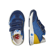 NATURINO JESKO VL SUEDE/NYLON/SOLE PRINTED AZURE-YELLOW