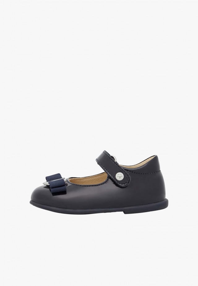 NATURINO JETE PATENT LEATHER BALLERINAS BLACK