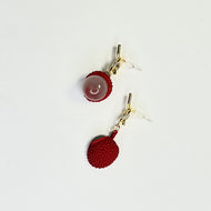 Nemibaby Earrings Lychee 925 Sterling Silver Pins