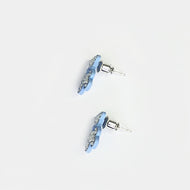Nemibaby Earrings Pearlly Bear Blue 925 Sterling Silver Pins