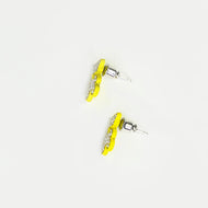 Nemibaby Earrings Pearlly Bear Yellow 925 Sterling Silver Pins