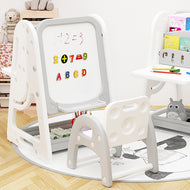NEMIBABY MULTI-FUNCTION EASEL & BOOKSHELF GREY