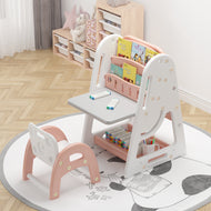 NEMIBABY MULTI-FUNCTION EASEL & BOOKSHELF PINK