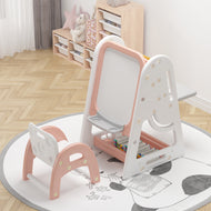 NEMIBABY MULTI-FUNCTION EASEL & BOOKSHELF PINK