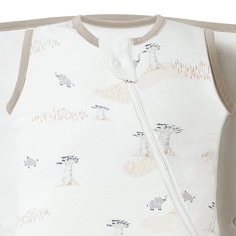 NEST DESIGNS ORGANIC COTTON STARTLE STOP SLEEP BAG 0.5 TOG BABY BAOBABS