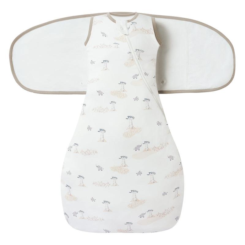 NEST DESIGNS ORGANIC COTTON STARTLE STOP SLEEP BAG 0.5 TOG BABY BAOBABS