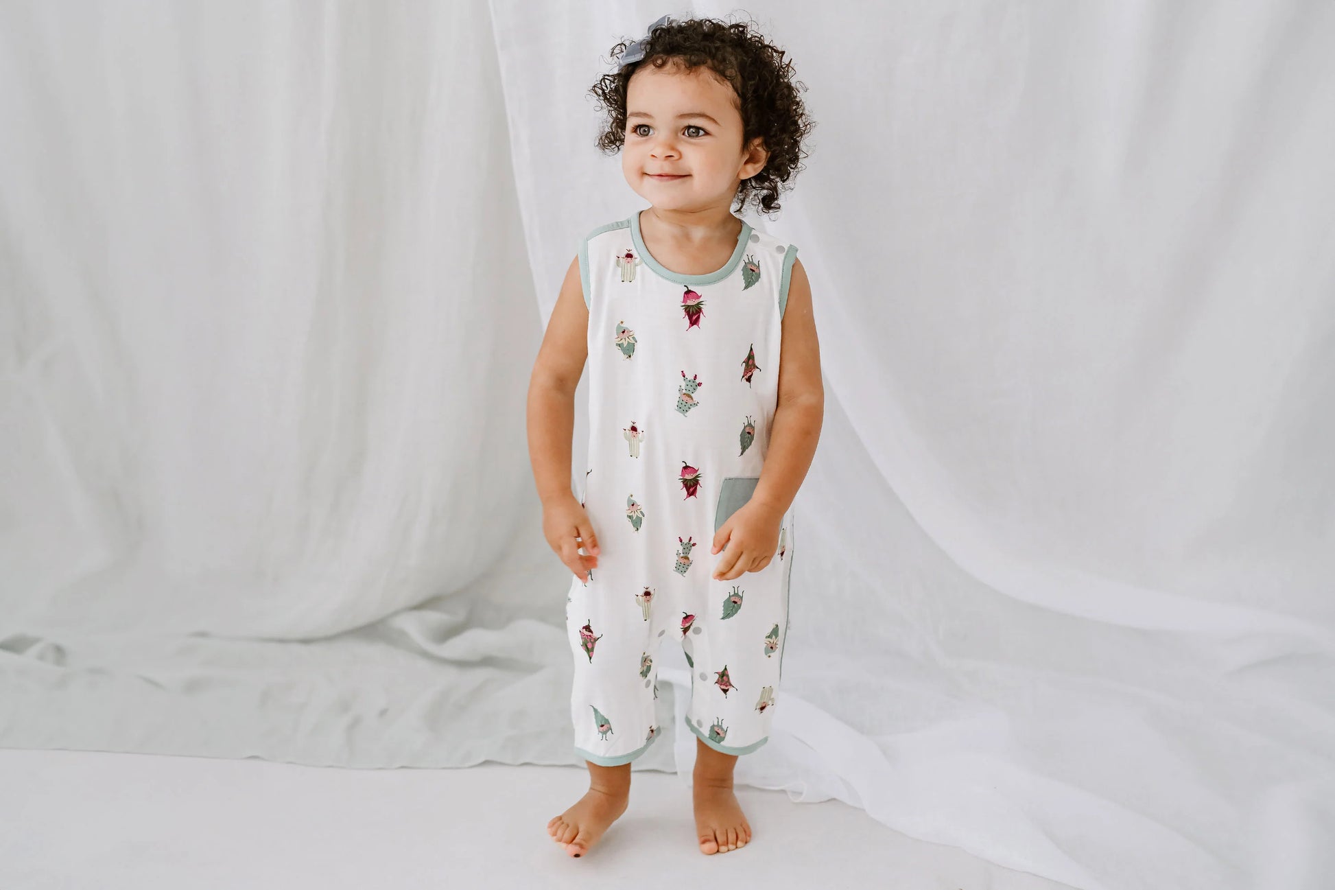 NEST DESIGNS BAMBOO SLEEVELESS ROMPER - PIXIE DUST
