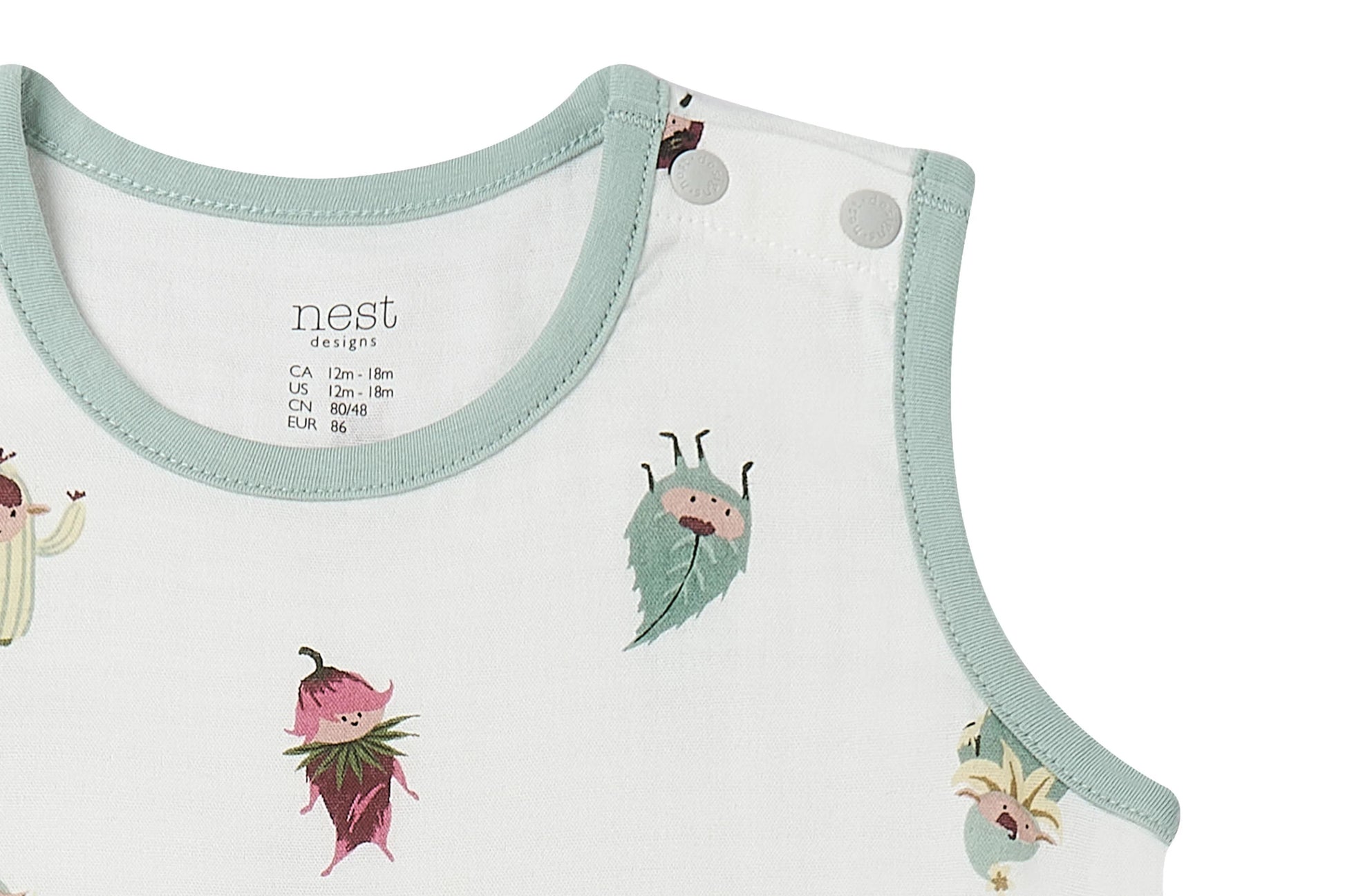 NEST DESIGNS BAMBOO SLEEVELESS ROMPER - PIXIE DUST